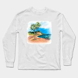 Promenade des Anglais in Nice, France Long Sleeve T-Shirt